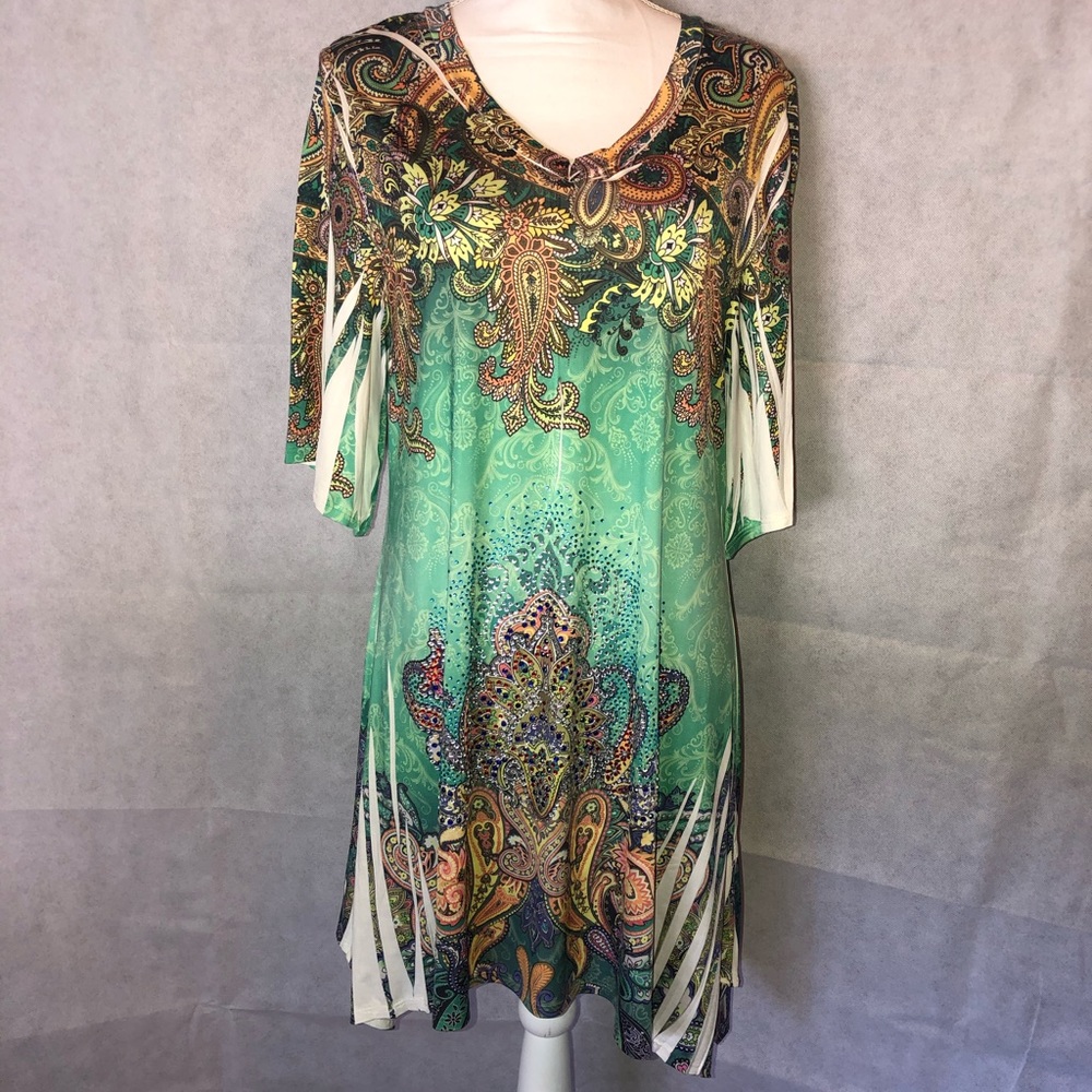 Bright, fun short sleeved tunic